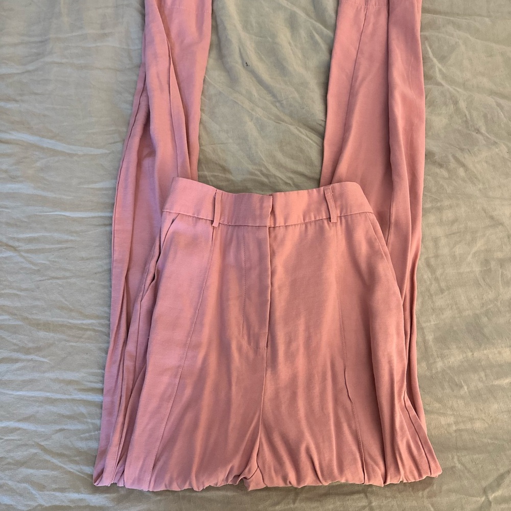 Princess Polly Stylish Pink Pleated Pants